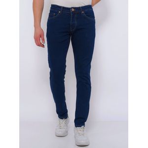 Nette Broeken Mannen Slim Fit -DC-056- Blauw