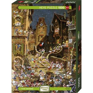Puzzel Romantic Town (1000 stukjes, Comic theme)