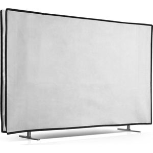 kwmobile tv hoes voor 32"" TV cover - Beschermhoes voor televisie - Voor binnengebruik - Tegen vuil en stof - In wit