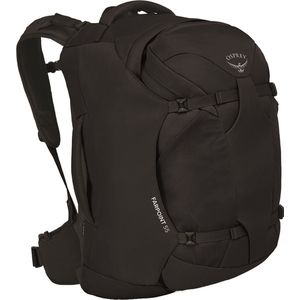 Osprey Mannen Backpack / Rugtas / Wandel Rugzak - Farpoint - Zwart