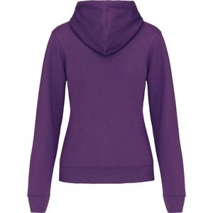 Sweatshirt Dames XL Kariban Lange mouw Purple / Oxford Grey 80% Katoen, 20% Polyester