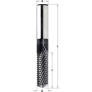 VHM spitse schrobfr. composiet Ø12x25/75mm. z=4 S=Ø12