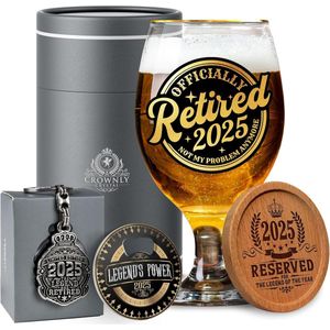 Gepersonaliseerd Bierglas Met Gravure Voor Vaders, Ooms en Grootvaders - Perfect Cadeau Voor Pensionering en Verjaardagen