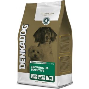 4x Denkadog Hondenvoer Growing Up Sensitive 2,5 kg