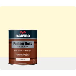 Rambo Pantser Beits Dekkend - 0,75 liter - Ivoorwit