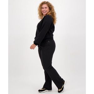Zwarte Broek/Pantalon van Je m'appelle - Dames - Plus Size - Travelstof - 46 - 1 maat beschikbaar