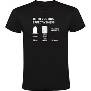 BirthControl T-shirt Heren | anticonceptie | sandalen | pil | condoom | zwanger | voortplanting | intiem |