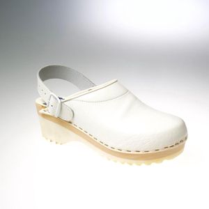 Klassieke Klompen A810 - Verstelbare Enkelhoogte – Klogs Footwear – Unisex ��– Wit maat 45