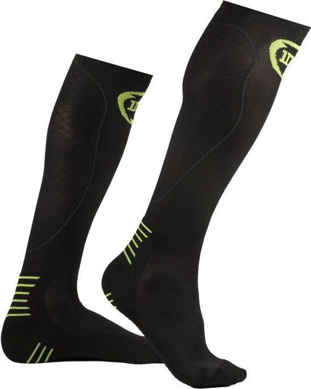 INC Pro Compressiekousen Zwart / Groen - Maat S