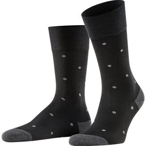 FALKE Dot business & casual katoen sokken heren grijs - Matt 39-42