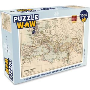 Puzzel Geschiedenis - Rome - Landkaart - Legpuzzel - Puzzel 1000 stukjes volwassenen