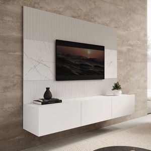 Meubella - TV-Meubel Dominic - Wit - 180 cm