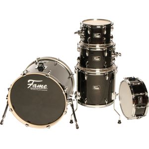 Fame Stage Series Shell Set Studio Satin Black - Drum ketel set