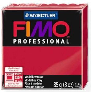 FIMO professional - ovenhardende, professionele boetseerklei blok 85 g - Karmijn rood