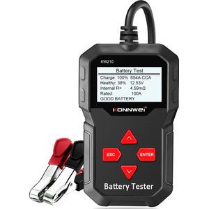 Konnwei KW210 Batterij tester 12V - Accu Diagnose - Auto/Motor/Boot - Nederlands