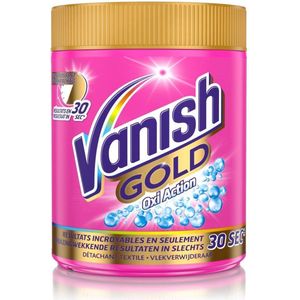 VANISH Gold Oxi Action Vlekverwijderaar Voor Witte & Gekleurde Was - Ook Voor Rode Wijnvlekken - 470g
