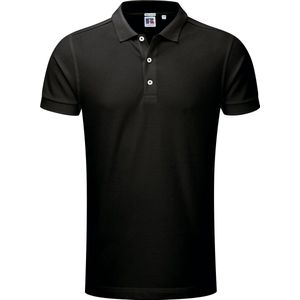 Men's Stretch Poloshirt 'Russell' Black - XL