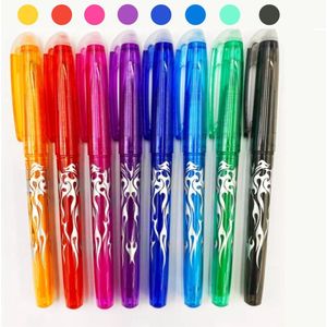 Uitwisbare pennen inclusief gum dop- 8 stuks- Diverse kleuren- Uitwisbare pen- Erasable pen- Uitwisbaar- Uitgumbaar- Rollerball pen- Gumbaar- Wisbaar- Uitwisbare inkt- Uitwisbare pen navulling