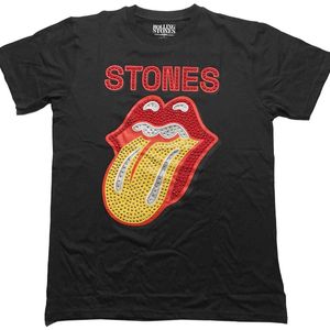 The Rolling Stones - Dia Tongue Heren T-shirt - M - Zwart