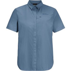 Jack Wolfskin Vandra S/S Shirt Women - Outdoorblouse - Dames - Blauw - Maat L