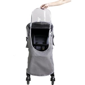 Regenbescherming voor kinderwagen, eenheidsmaat, waterdicht, stofdicht, winddicht, duurzame bescherming, babykap, regenhoes met ritssluiting, voor joggers, sportkinderwagen, eerste wagen