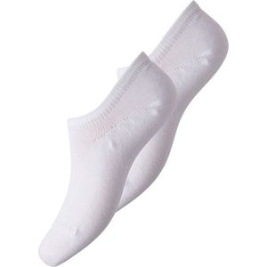 Pieces 2-paar dames sneaker sokken - DS17072600 - Wit.