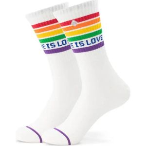 Love is Love sportsokken, unisex 35-38- statement - Sokken tegen discriminatie- top kwaliteit- LGBTQ+-