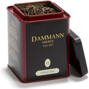 Dammann Frères - Yunnan Vert blikje N° 12 - 100 gram losse groene thee uit de Yunnan provincie in China - Volstaat voor 50 kopjes thee