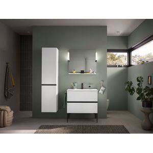 Duravit Sivida meubelwastafel, 1 kraangat, zonder overloop, 1220x485mm, wit zijdemat, 2650033200