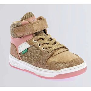 Kickers Meisjes Sneaker Kickado Beige Rose Glitter BEIGE 30