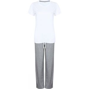 Pyjama's Dames 36 EU (XS) Towel City White / Heather Grey 85% Katoen, 15% Viscose