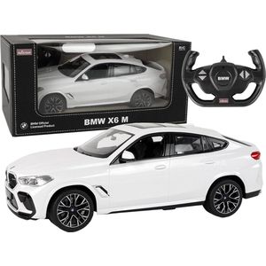 R/C auto - BMW X6 M - 35x13x14cm - 1:14 - wit