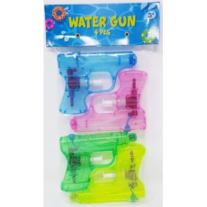 WATER PISTOOL - 4 STUKS - kleine water pistooltjes - 3 jaar en ouder - water speelgoed