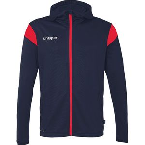 Uhlsport Squad 27 Jas Met Kap Kinderen - Marine / Rood | Maat: 128