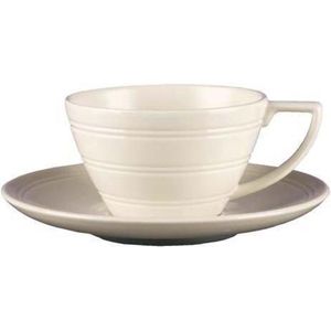 Wedgwood Jasper Conran Casual Cappuccinokop en schotel crème - 0,25 ltr