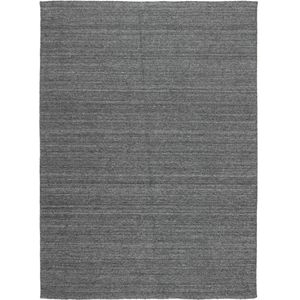 Nouveau Plain Dark Grey Vloerkleed - 250x350  - Rechthoek - Laagpolig Tapijt - Industrieel - Antraciet, Grijs