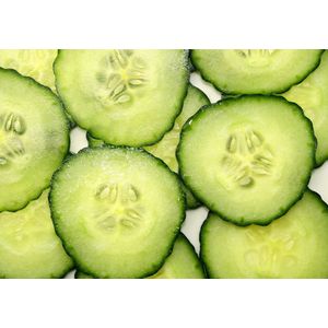 Dibond - Eten / Voeding - groeneten in groen / geel - 100 x 150 cm