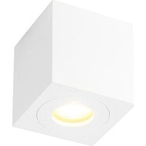 QAZQA capa - Moderne Plafondspot | Spotje | Opbouwspot - 1 lichts - L 90 mm - Wit -
