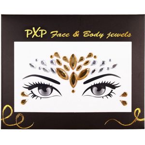 pXp Face & Body Jewels All-In-One Glitter Sticker Model Divine Goddess