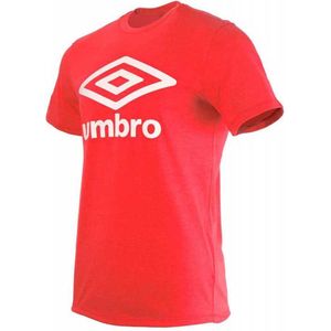 Umbro large logo tee rood wit UMTM0138, maat XL