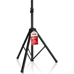 Pyle Luidsprekerstandaard, Monitor Stand, Speaker Stand met Verstelbare Hoogte van 100 cm tot 180 cm, Tripod Stand met Veiligheidspin en Spanvergrendeling voor Stabiliteit