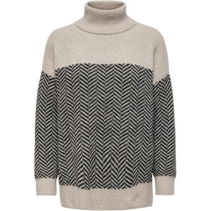 Only Trui Opmelsy  Life L/s Wool Rn  Pullover 15267425 Black Dames Maat - S