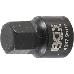 BGS Remklauw dopsleutel zeskant extra kort 9 mm