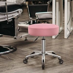 rolkruk - Comfortable cushion seat - Roller Stool with Footrest Office Stools Height adjustable
