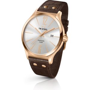 TW Steel Slim Line  TW1304- Horloge  - 45 mm -  Bruin