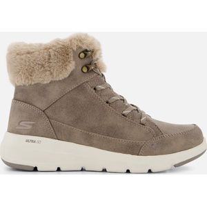 Skechers Glacial Ultra - Cozyly Dames Laarzen - Taupe - Maat 38