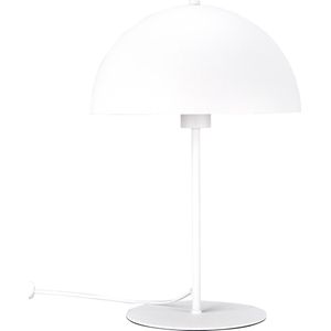 LED Tafellamp - Torna Alia - E27 Fitting - Rond - Mat Wit - Metaal