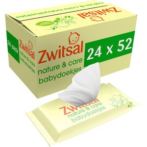 2x Zwitsal Babydoekjes Nature & Care 12 x 52 stuks