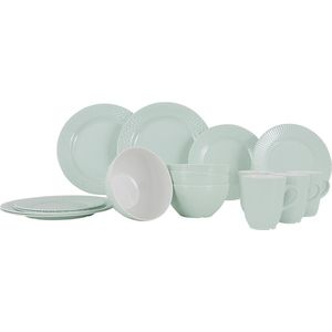 Gimex - Royal Line - Servies - Pastel - Mint - 16-Delig