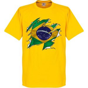 Brazilië Ripped Flag T-Shirt - KIDS - 104